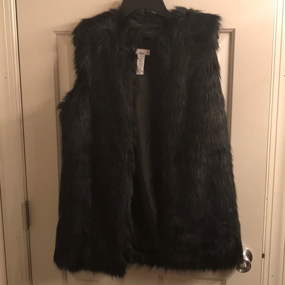 Bar III Long Faux Fur Vest